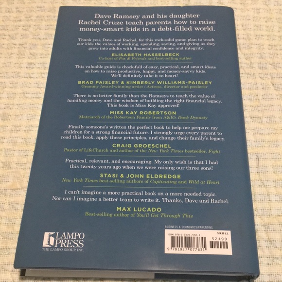 Smart Money Smart Kids Hardback Book Raising next Generation D. Ramsey R Cruze - Picture 2 of 7